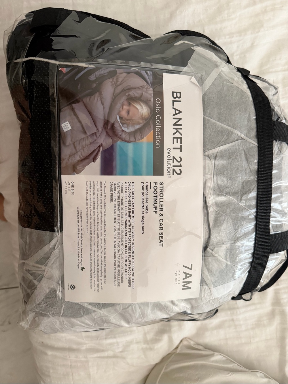 Blanket 212 Stroller & Car Seat Footmuff - Gray by 7AM